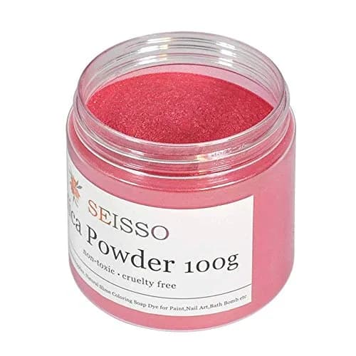 SEISSO Pink Mica Powder for Epoxy Resin 3.5 oz | Cosmetic Grade for Soap & Art thumbnail 1
