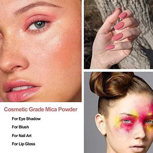 SEISSO Pink Mica Powder for Epoxy Resin 3.5 oz | Cosmetic Grade for Soap & Art thumbnail 4