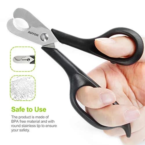 AUVON Scissors-Shaped Pill Cutter Black | Doctor Recommended for Easy Tablet Splitting thumbnail 4
