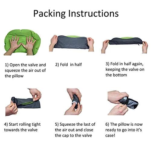 Emoly Green Pillow | Ultralight, Compressible for Travel & Support thumbnail 6
