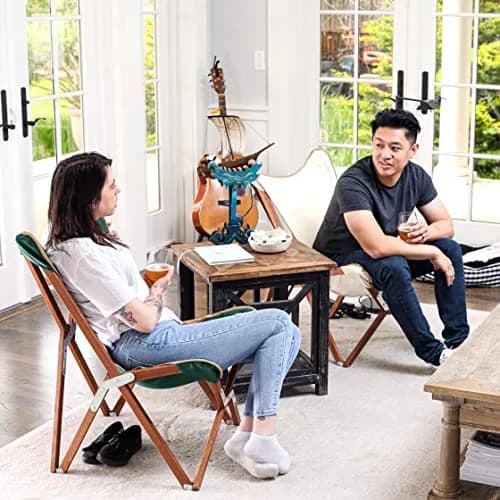 BYER OF MAINE Pangean Butterfly Chair, Easy-Fold Hardwood Sling Chair, 81cm (32") H x 58cm (23") W x 69cm (27") D thumbnail 4