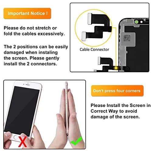 LL TRADER iPhone XS LCD Screen Replacement 5.8'' (14.7 cm) with Repair Kit | FHD Retina Display thumbnail 8