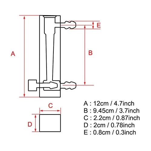 Yanmis Gas Flowmeter 1-10 LPM Acrylic Industry-Grade Gas Measurement Tool thumbnail 7