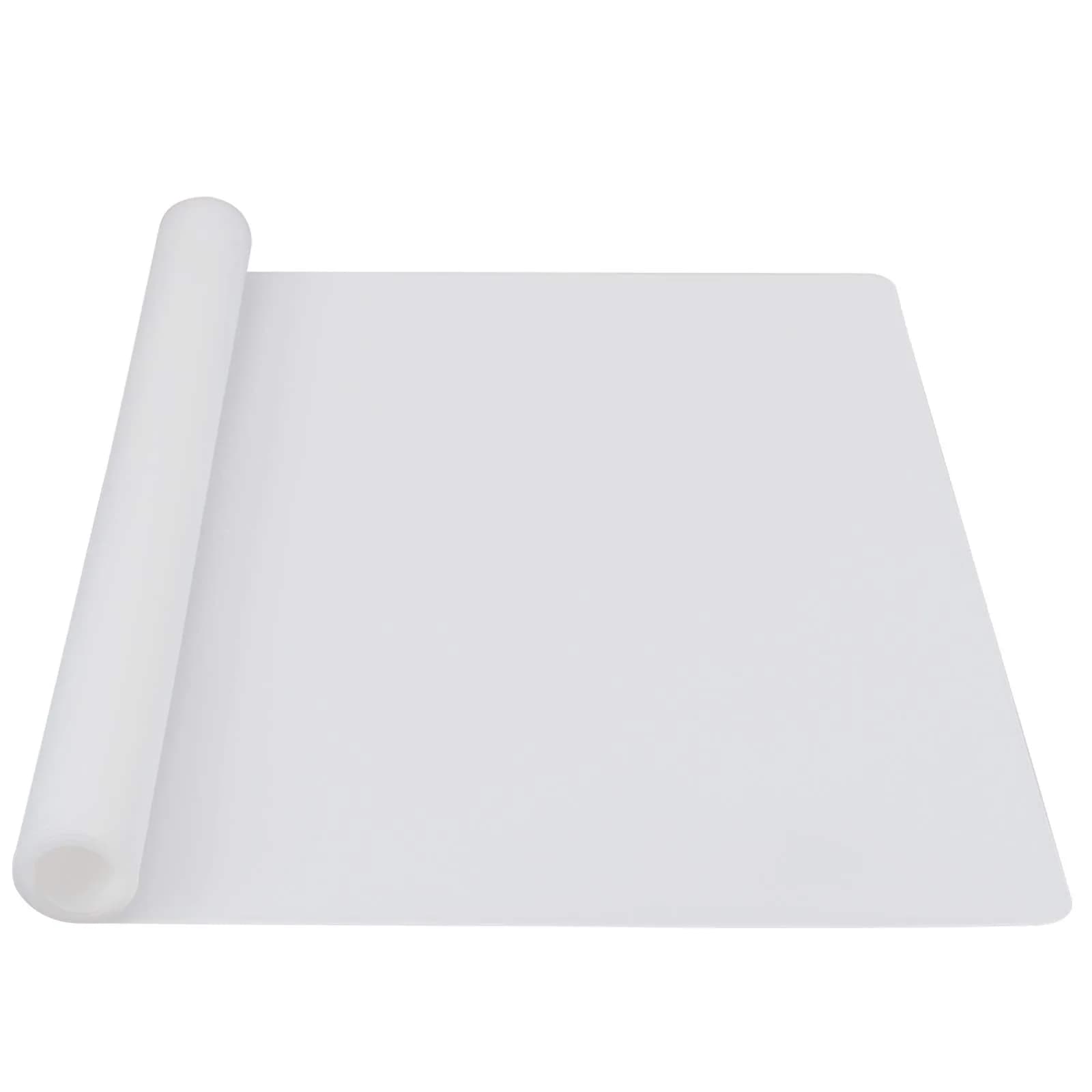 Webake Clear Desk Mat, Silicone Counter Top Protector 23.6" x 15.7" Heat Resistant Nonstick Silicone Mat for Resin Nail Desk - main product image