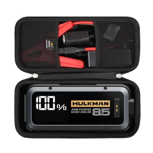 Aproca Case for HULKMAN Alpha85 / Alpha85S / Alpha Pro Jump Starter | Durable EVA Hard Case with Mesh Pocket, Black (7.5 x 4.5 x 2.5 inches) thumbnail 1