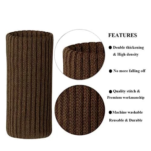 UrsoKuz Furniture Leg Socks 24PCS | Non-Slip Knitted Chair Protectors for Hardwood Floors, Girth 2.7"-7" | Reusable Floor Protectors thumbnail 2