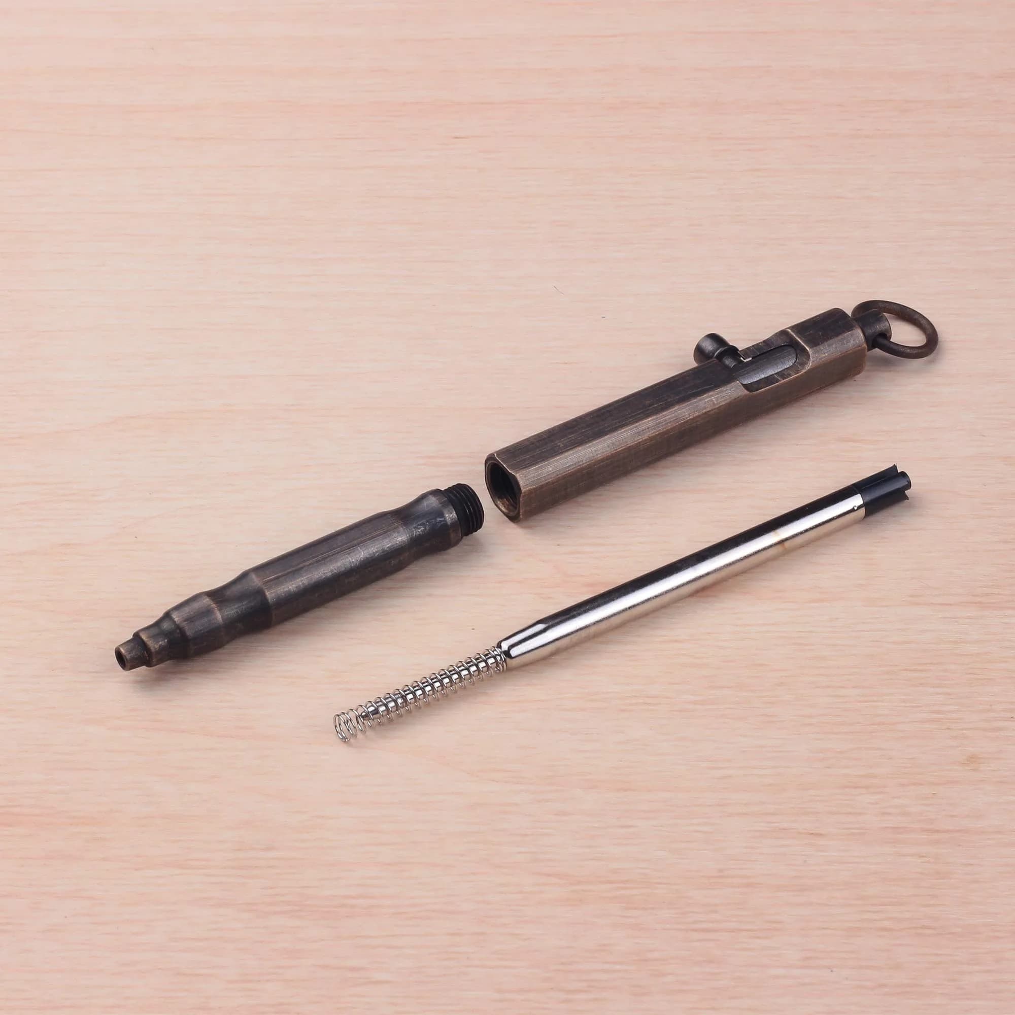 SMOOTHERPRO Solid Brass Bolt Action Pen, Refillable, Bronze thumbnail 2
