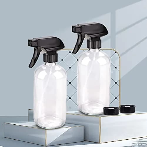 Bontip Glass Spray Bottle 473ml (16 oz) for Cleaning & Plants | UV Protection, BPA-Free, 2-Pack thumbnail 4