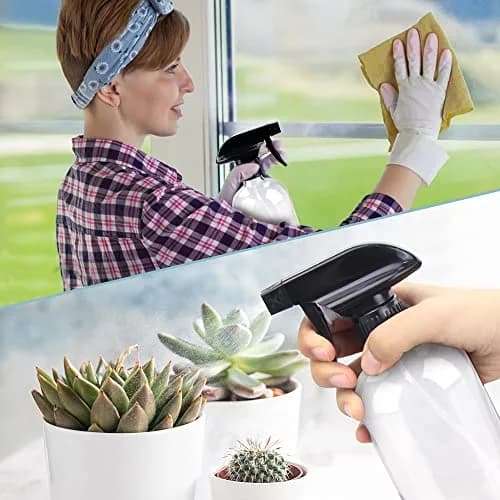 Bontip Glass Spray Bottle 473ml (16 oz) for Cleaning & Plants | UV Protection, BPA-Free, 2-Pack thumbnail 5