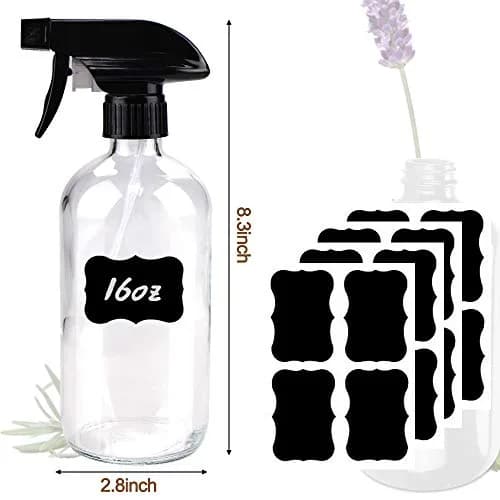 Bontip Glass Spray Bottle 473ml (16 oz) for Cleaning & Plants | UV Protection, BPA-Free, 2-Pack thumbnail 6