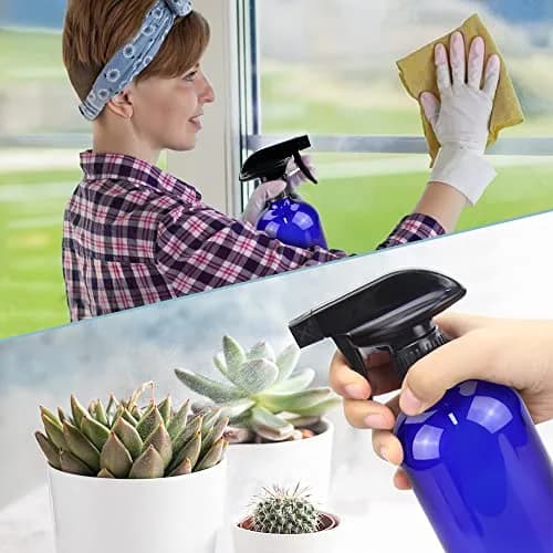 Bontip Blue Glass Spray Bottle 473ml (16 oz) 2-Pack | UV Protection for Contents thumbnail 5
