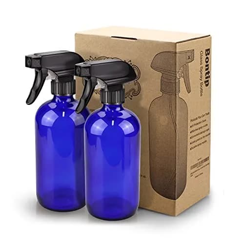 Bontip Blue Glass Spray Bottle 473ml (16 oz) 2-Pack | UV Protection for Contents thumbnail 7