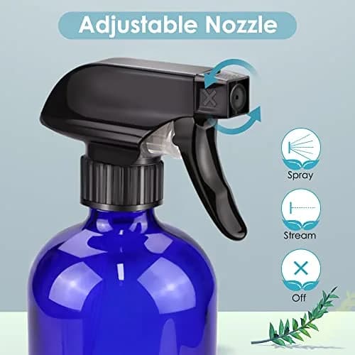 Bontip Blue Glass Spray Bottle 473ml (16 oz) 2-Pack | UV Protection for Contents thumbnail 2