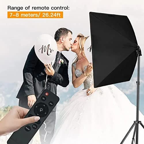 MOUNTDOG Softbox Lighting Kit 19.7"x27.5" | Studio Light with Remote & 3 Color Temp thumbnail 6