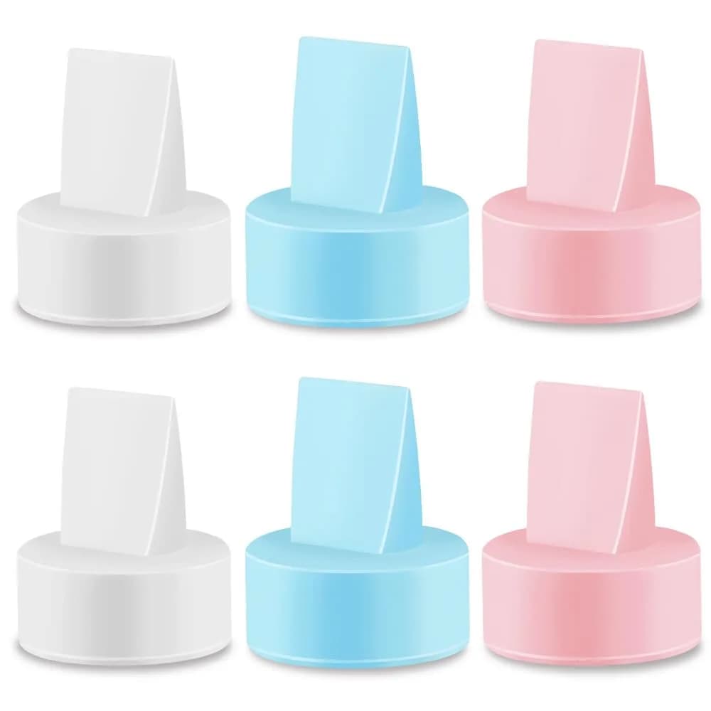 Maymom Duckbill Valves for Spectra S1/S2 Pumps, 6 ct (Mixed Color) | BPA-Free Silicone Replacement Parts