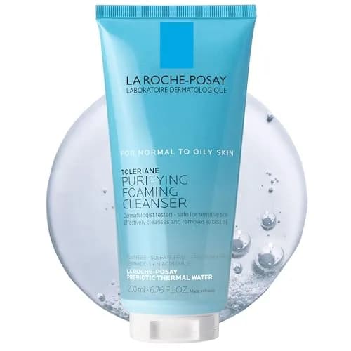 La Roche-Posay Toleriane Purifying Foaming Facial Cleanser 200ml (6.76 Fl Oz) | Dermatologist Tested for Sensitive Skin thumbnail 1