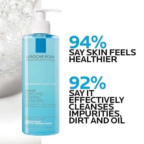 La Roche-Posay Toleriane Purifying Foaming Facial Cleanser 200ml (6.76 Fl Oz) | Dermatologist Tested for Sensitive Skin thumbnail 4