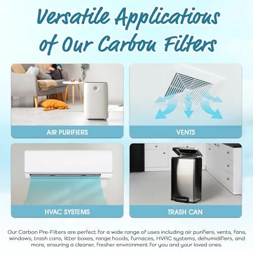 Breathe Naturally Universal Carbon Air Filter 6x48 | Custom Cut, Extra Thick 0.2-inch, Made in USA thumbnail 3