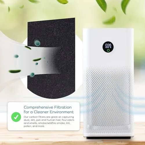 Breathe Naturally Universal Cut-to-Fit Carbon Activated Air Filter 4 Pack (16x48 inches) | Extra Thick 0.2" Filtration for Air Purifiers & Vents thumbnail 8