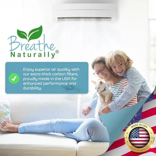 Breathe Naturally Universal Cut-to-Fit Carbon Activated Air Filter 4 Pack (16x48 inches) | Extra Thick 0.2" Filtration for Air Purifiers & Vents thumbnail 9