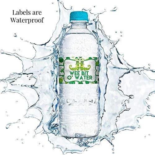 Amanda Creation Wee Bit O’ Fun St. Patrick’s Day Waterproof Water Bottle Sticker Wrappers, 20 Labels (1.75" x 8.5") | Waterproof Vinyl Wraps thumbnail 3