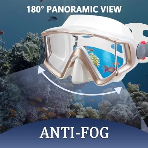 AQUA A DIVE SPORTS Adult Diving Mask with 180° Field of View & Anti-Fog Lenses | 318 g (0.7 lb) thumbnail 5