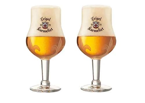 Tripel Karmeliet Tulip Belgian Beer Glass Set of 2 | 330ml (11.2 Oz) Chalices - main product image