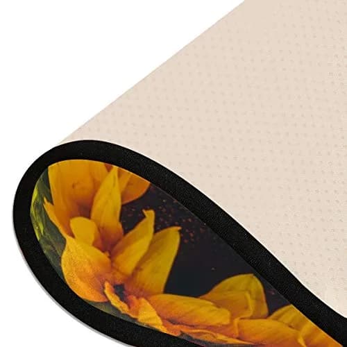 Senya Retro Dahlia Sunflower Kitchen Rug 72" x 24" | Non-Slip Water Absorbent Area Rug for Home thumbnail 6