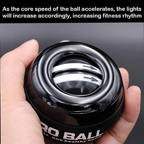 GOZATO Auto-Start Gyroscopic Wrist Trainer Ball 255g (9 oz) | Strengthens Wrists, Forearms & Grip thumbnail 5