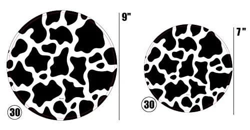 Oojami Cow Print Party Supplies Pack for 30 Guests | 120 Pcs Dinner Plates, Dessert Plates, Cups, Napkins thumbnail 3