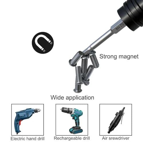 Sipery H2.5 Hex Head Allen Wrench Drill Bits 2.5mm (0.1 inch) S2 Steel Magnetic 75mm (3 Inch) 10-Pack | Precision Tooling for Indian Workshops thumbnail 4