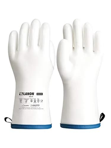 LANON Liquid Silicone Oven Mitts 11.8 Inch | Heat Resistant, BPA Free, Food Grade, Water & Cold Resistant thumbnail 1