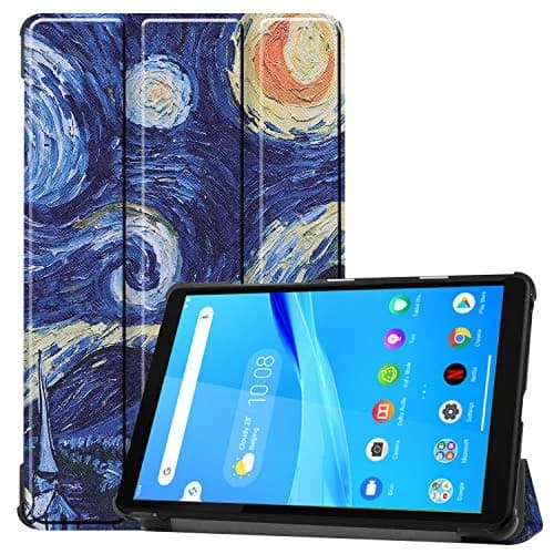 Ratesell Lightweight Smart Trifold Stand Case Cover for Lenovo Tab M8 TB-8505F / TB-8505X / Lenovo Tab M8 (2nd Gen) 2019 Release | Star Night thumbnail 1