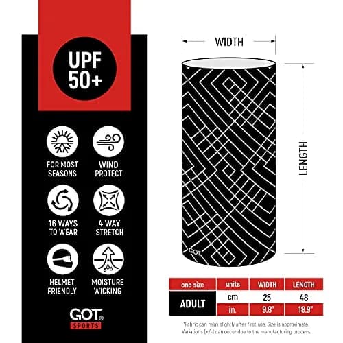 GOT Sports UPF 50+ Fishing Neck Gaiter - UV Face Mask Sun Protection (Blaze Orange) | Breathable, Lightweight, UV Shield thumbnail 4