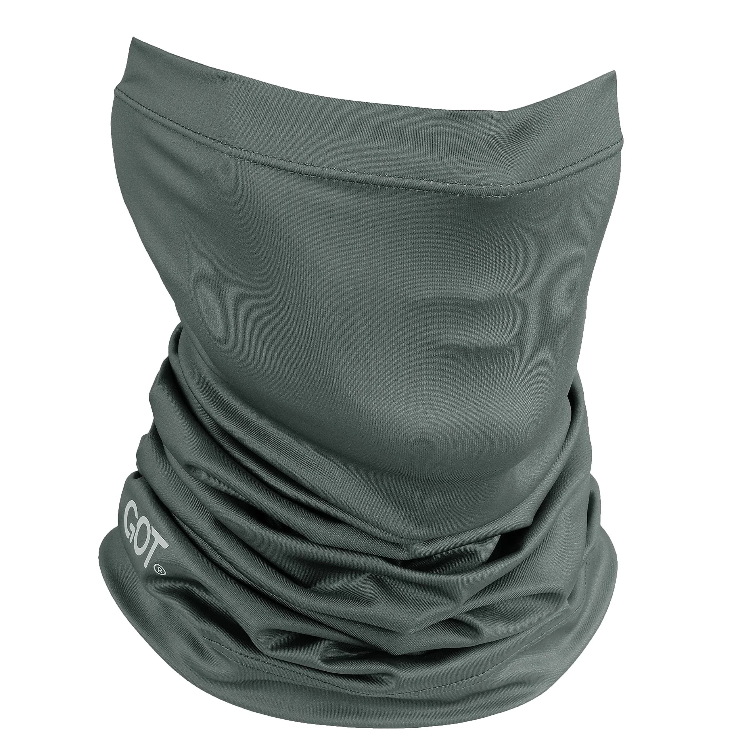 GOT Sports UPF 50+ Fishing Neck Gaiter - UV Face Mask Sun Protection (Midnight Black) | Breathable, Lightweight & Versatile — Gunmetal Gray