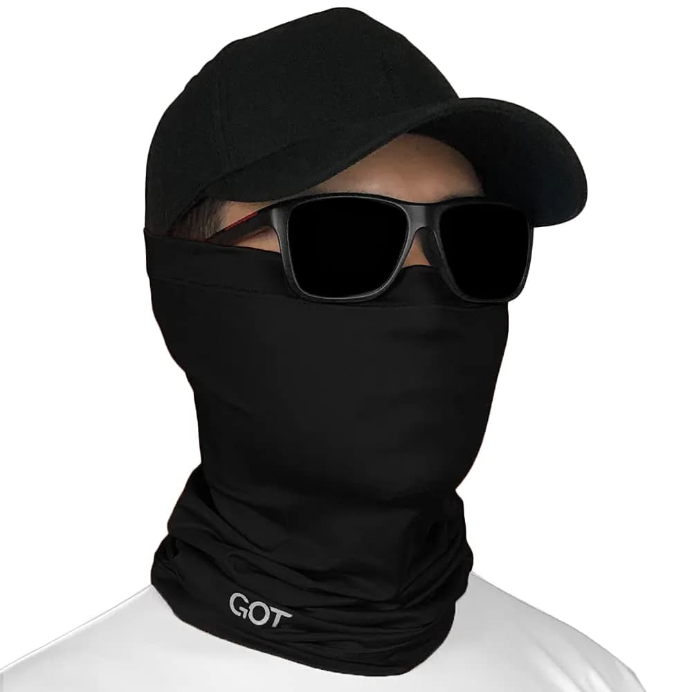 GOT Sports UPF 50+ Fishing Neck Gaiter - UV Face Mask Sun Protection (Midnight Black) | Breathable, Lightweight & Versatile - main product image