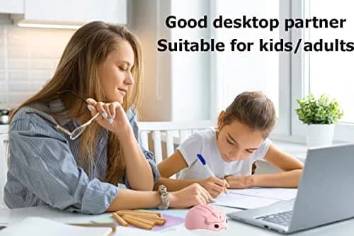 SHARE SUNSHINE Cute Hamster Wireless Mouse Pink | 1200 DPI Optical Sensor, 2.4GHz Wireless, Ergonomic Design thumbnail 4