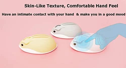 SHARE SUNSHINE 2.4GHz Wireless Hamster Mouse 1200DPI | Cute, No Noise, Portable, for PC & Mac (Yellow) thumbnail 10