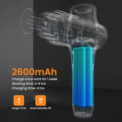 Mebak 3 Deep Tissue Massage Gun 12mm Amplitude | Professional Percussion Massager for Athletes & Pain Relief thumbnail 5
