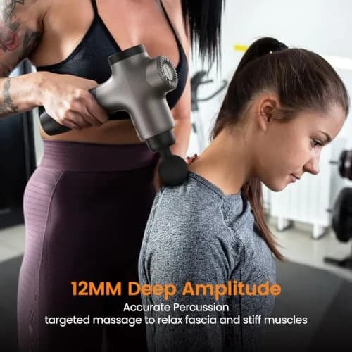 Mebak 3 Deep Tissue Massage Gun 12mm Amplitude | Professional Percussion Massager for Athletes & Pain Relief thumbnail 4