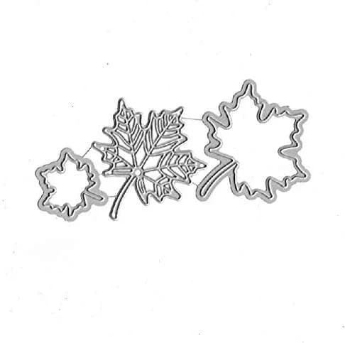 DIY Scrapbooking Artist Maple Leaf Metal Die Cuts 1 Set | High-Quality Embossing Tool for Creative Crafts thumbnail 3