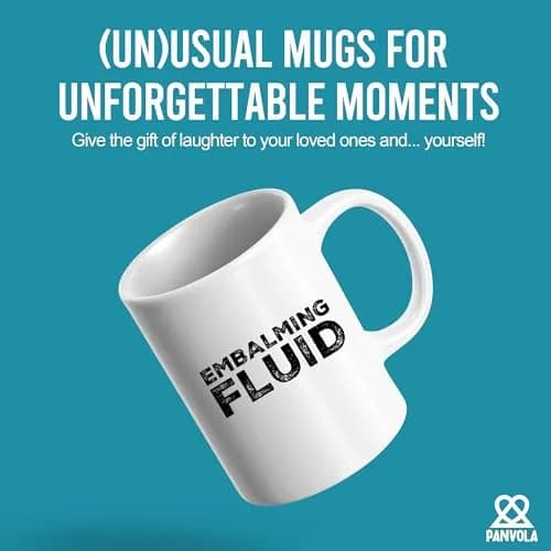 Panvola Embalming Fluid Mortician Gifts Mug 11oz White | Humorous Funeral Gift thumbnail 2