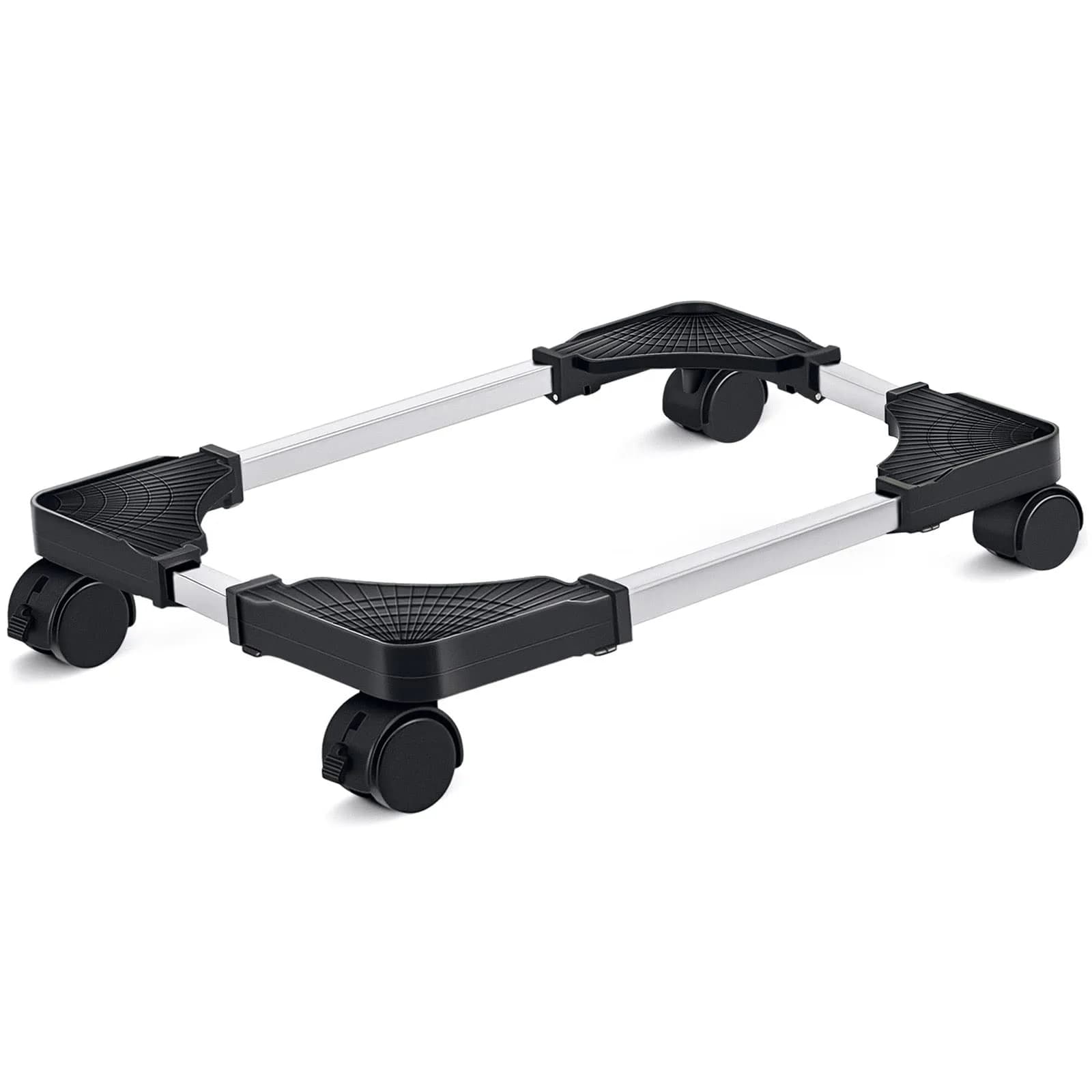 Liitrton Portable CPU Stand Adjustable Tower Support Fits Most PC | Non-slip, Sturdy Steel & ABS, Lockable Casters