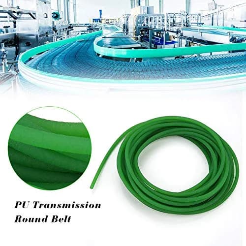 Beduan Green Urethane Round Belt 8mm (0.315 in) x 3m (10 ft) | High-Performance Transmission for Conveyors thumbnail 3
