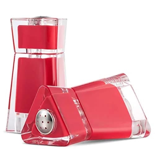 MITBAK Red Acrylic Salt and Pepper Shakers (2 Piece Set, 118ml/4oz) | Consistent Seasoning Dispensers for Kitchen & Dining thumbnail 4