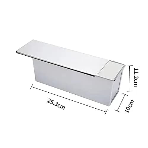 TA BEST Aluminum Steel Pullman Loaf Pan with Lid 10x3.93x4.4in Non-Stick Commercial Grade thumbnail 2