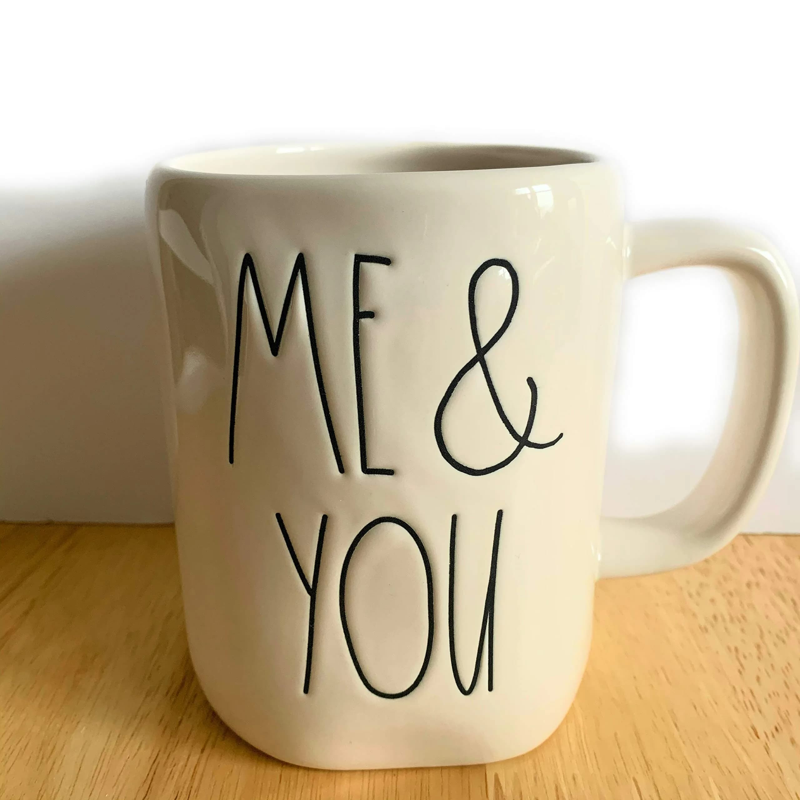 Rae Dunn "Me & You" Ceramic Mug 444ml (16oz) | Handcrafted Valentine's Gift - main product image