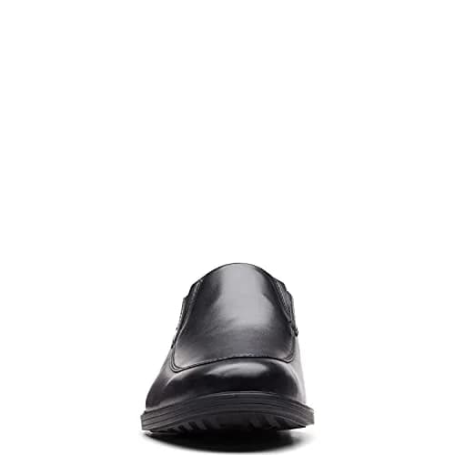Clarks Whiddon Step Loafer Black Leather 12 Wide | Slip-On Dress Shoe with OrthoLite Support thumbnail 2