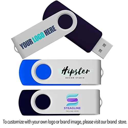 JBOS USB Flash Drive Holder Case with 10 Slots | Blue Neoprene Organizer thumbnail 6