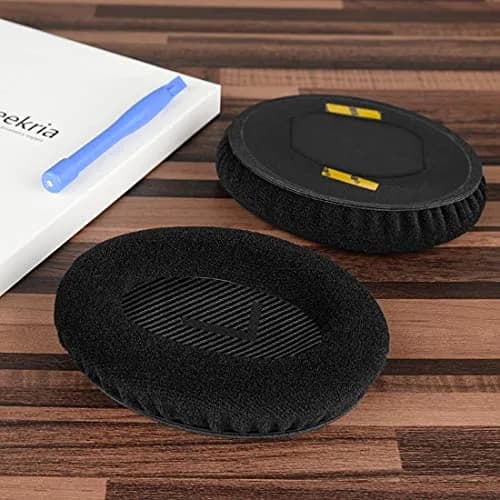 GEEKRIA Comfort Velour Ear Pads for Bose QC45/35 II/35/25/15/SE Headphones (2-Pack, Black) thumbnail 4